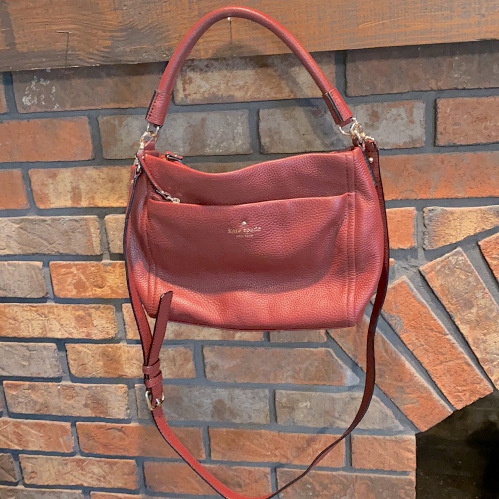 Kate spade maroon purse new